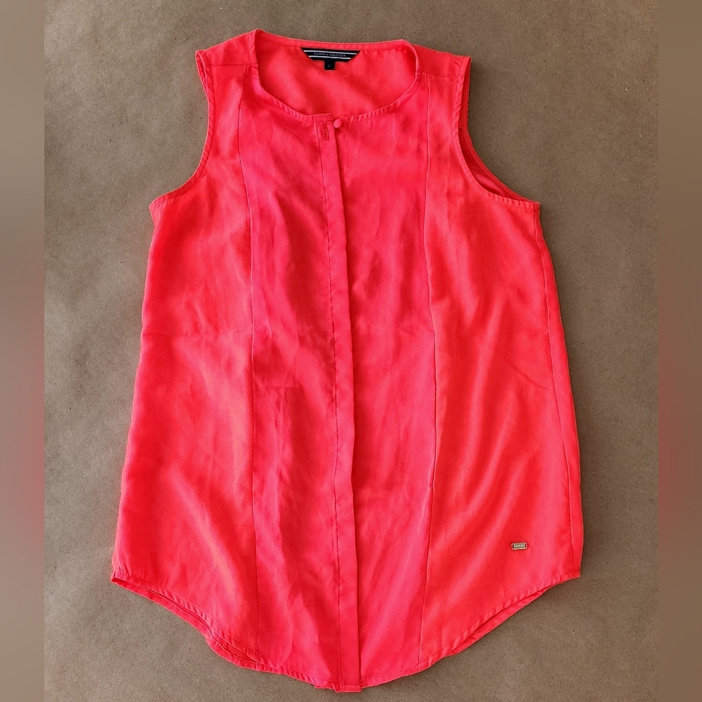 Tommy Hilfiger Silk Sleeveless Blouse Size 2